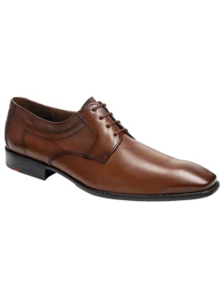 Leder-Schnürschuhe "Lacour" in Hellbraun