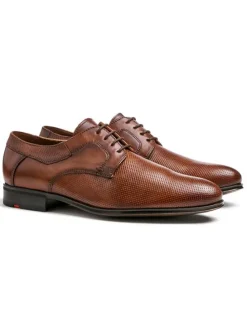 Leder-Schnürschuhe "Levin" in Hellbraun