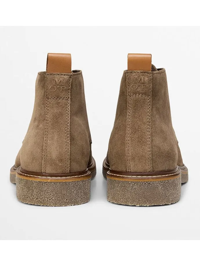 Leder-Schnürschuhe "Linus" in Hellbraun