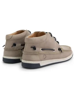 Leder-Schnürschuhe "Maenporth" in Taupe