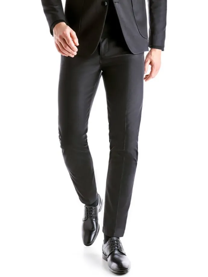 Leder-Schnürschuhe "Osmond" in Schwarz