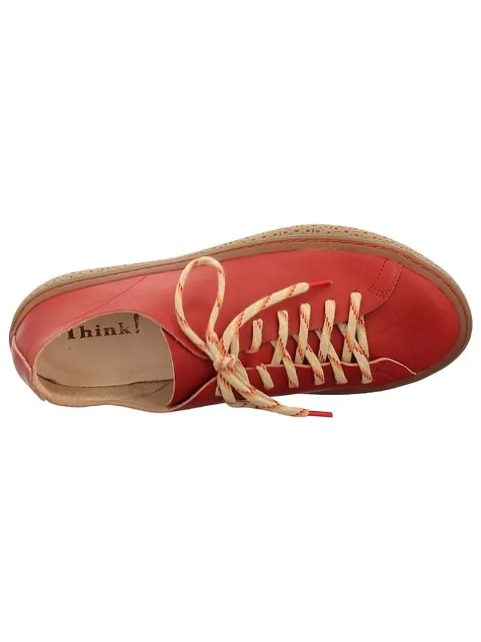 Leder-Schnürschuhe "Tjub" in Rot