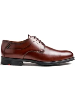 Leder-Schnürschuhe "Valmary" in Hellbraun