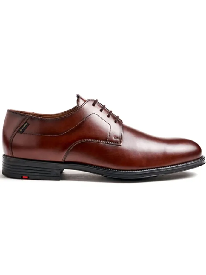 Leder-Schnürschuhe "Valmary" in Hellbraun