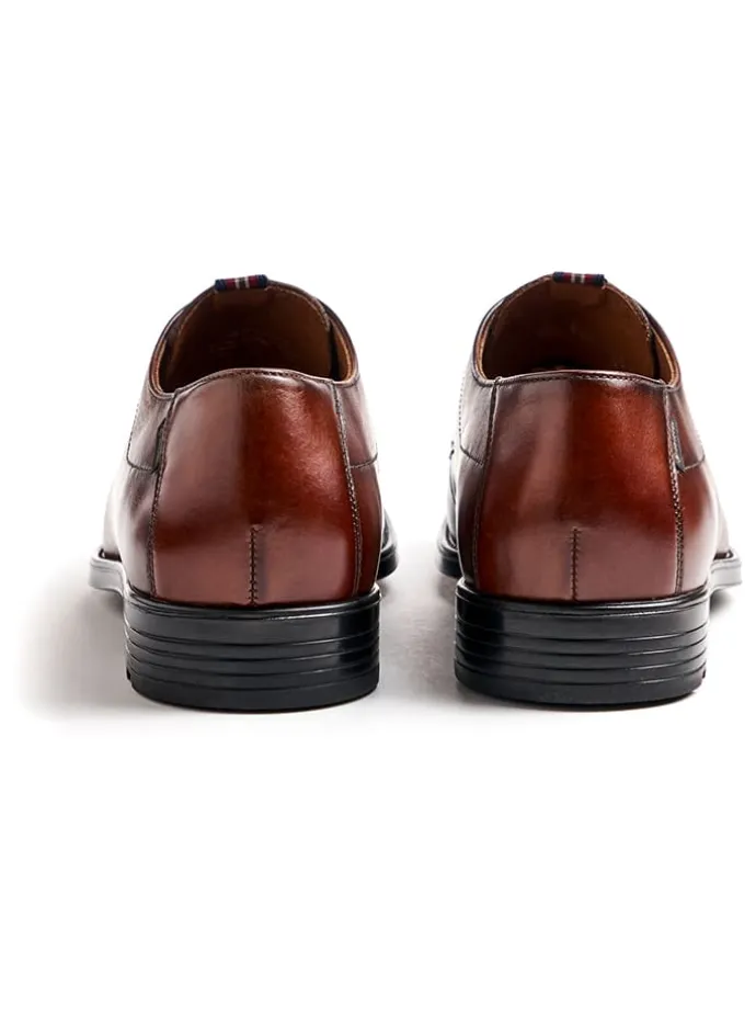 Leder-Schnürschuhe "Valmary" in Hellbraun