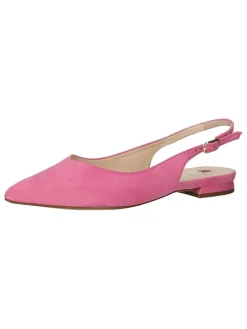 Leder-Slingballerinas in Rosa
