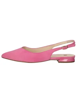 Leder-Slingballerinas in Rosa