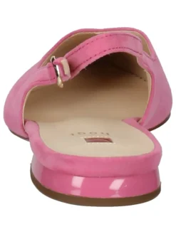 Leder-Slingballerinas in Rosa