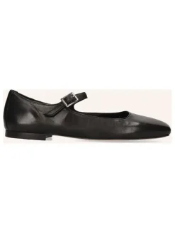 Leder-Slingballerinas "Livia" in Schwarz