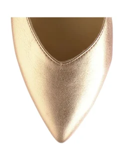 Leder-Slingballerinas 