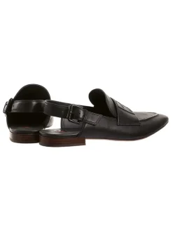 Leder-Slingballerinas 