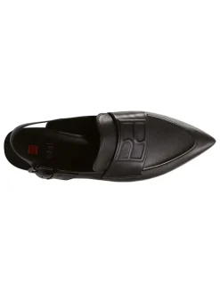 Leder-Slingballerinas 
