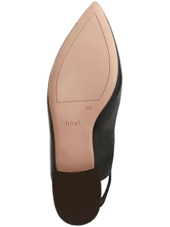 Leder-Slingballerinas 