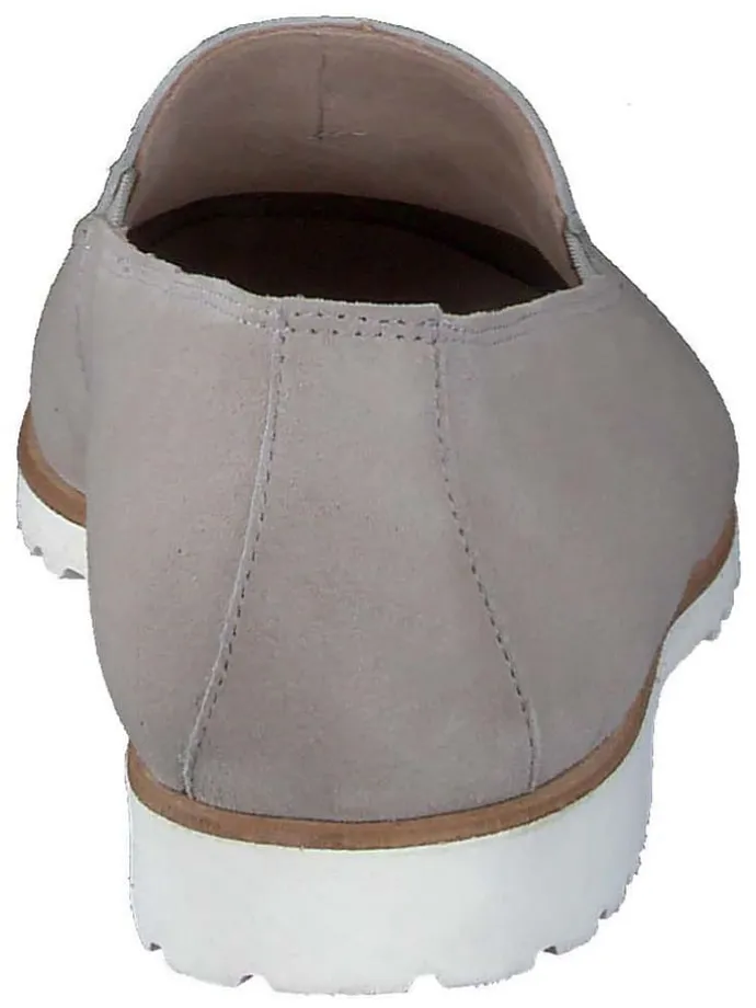 Leder-Slipper in Grau