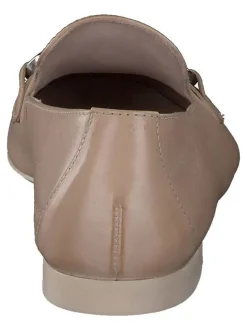 Leder-Slipper in Hellbraun