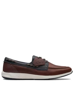 Leder-Slipper "ATL Sail Go" in Braun