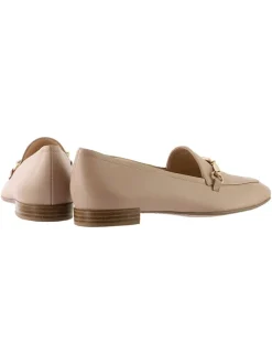 Leder-Slipper "Close" in Beige