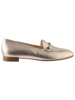 Leder-Slipper "Close" in Gold