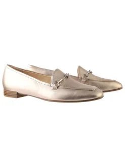 Leder-Slipper "Close" in Gold