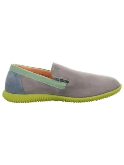 Leder-Slipper "Hauki" in Grau