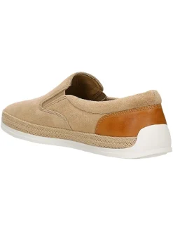 Leder-Slipper in Beige