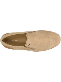 Leder-Slipper in Beige