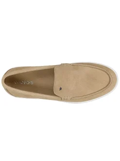 Leder-Slipper in Beige