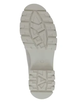 Leder-Slipper in Creme