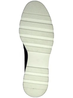 Leder-Slipper in Dunkelblau