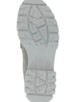 Leder-Slipper in Grau