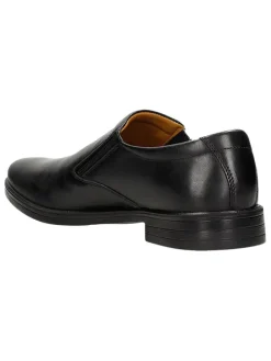 Leder-Slipper in Schwarz