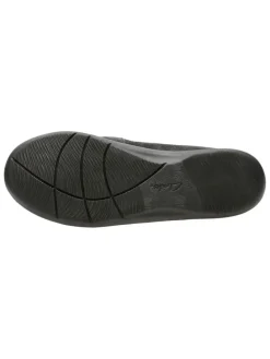 Leder-Slipper in Schwarz