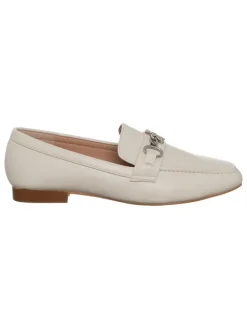 Leder-Slipper in Weiß