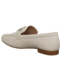 Leder-Slipper in Weiß