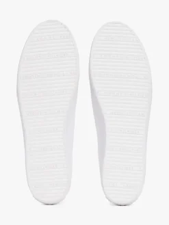 Leder-Slipper in Weiß