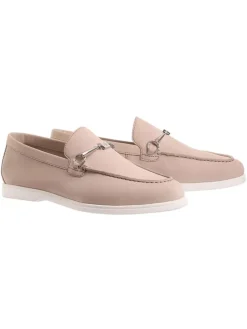 Leder-Slipper "Joe" in Beige