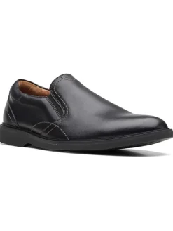 Leder-Slipper "Malwood Easy" in Schwarz