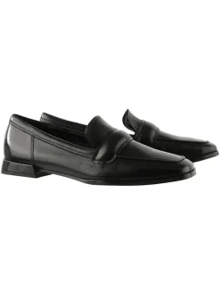 Leder-Slipper "Perry" in Schwarz