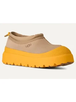 Leder-Slipper "Tasman Weather" in Beige/ Gelb