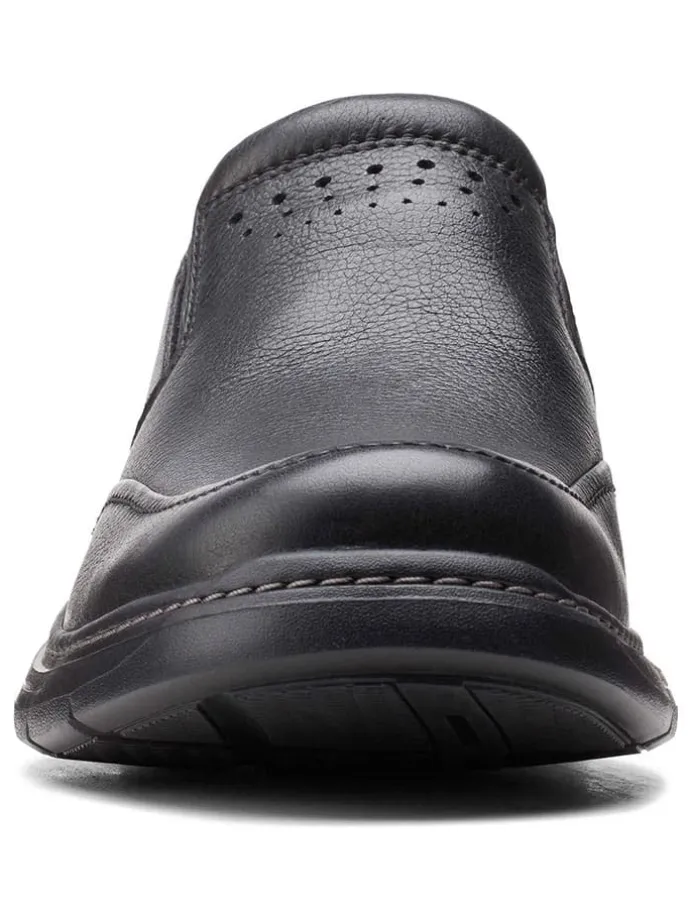 Leder-Slipper "Un Brawley" in Schwarz
