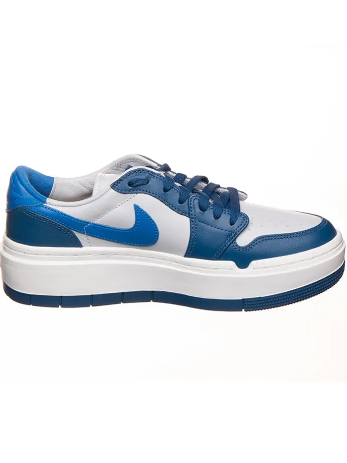 Leder-Sneaker ''1 Elevate Low'' in Weiß/ Blau