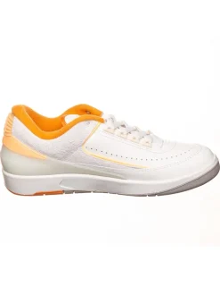 Leder-Sneaker ''2 Retro Low'' in Weiß/ Orange