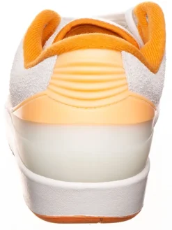 Leder-Sneaker ''2 Retro Low'' in Weiß/ Orange