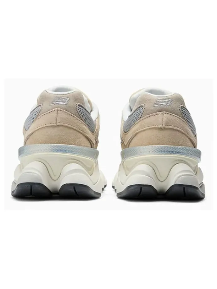 Leder-Sneakers "9060" in Beige/ Grau