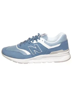 Leder-Sneakers "997" in Hellblau