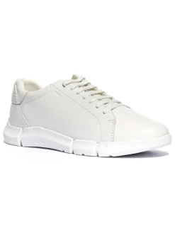 Leder-Sneakers "Adacter" in Weiß