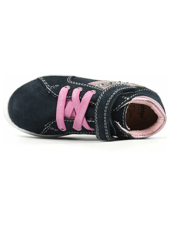 Leder-Sneakers "Alessa" in Dunkelblau