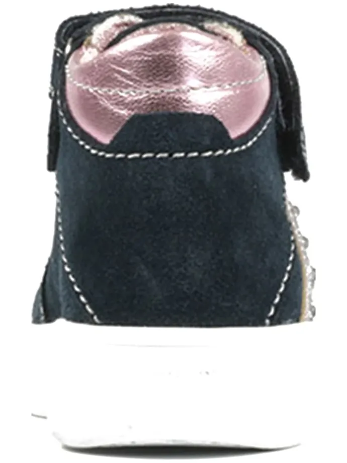 Leder-Sneakers "Alessa" in Dunkelblau