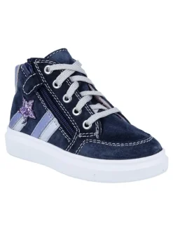 Leder-Sneakers "Alessa" in Dunkelblau