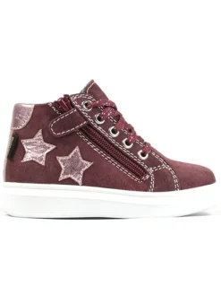 Leder-Sneakers "Alessa" in Dunkelrot